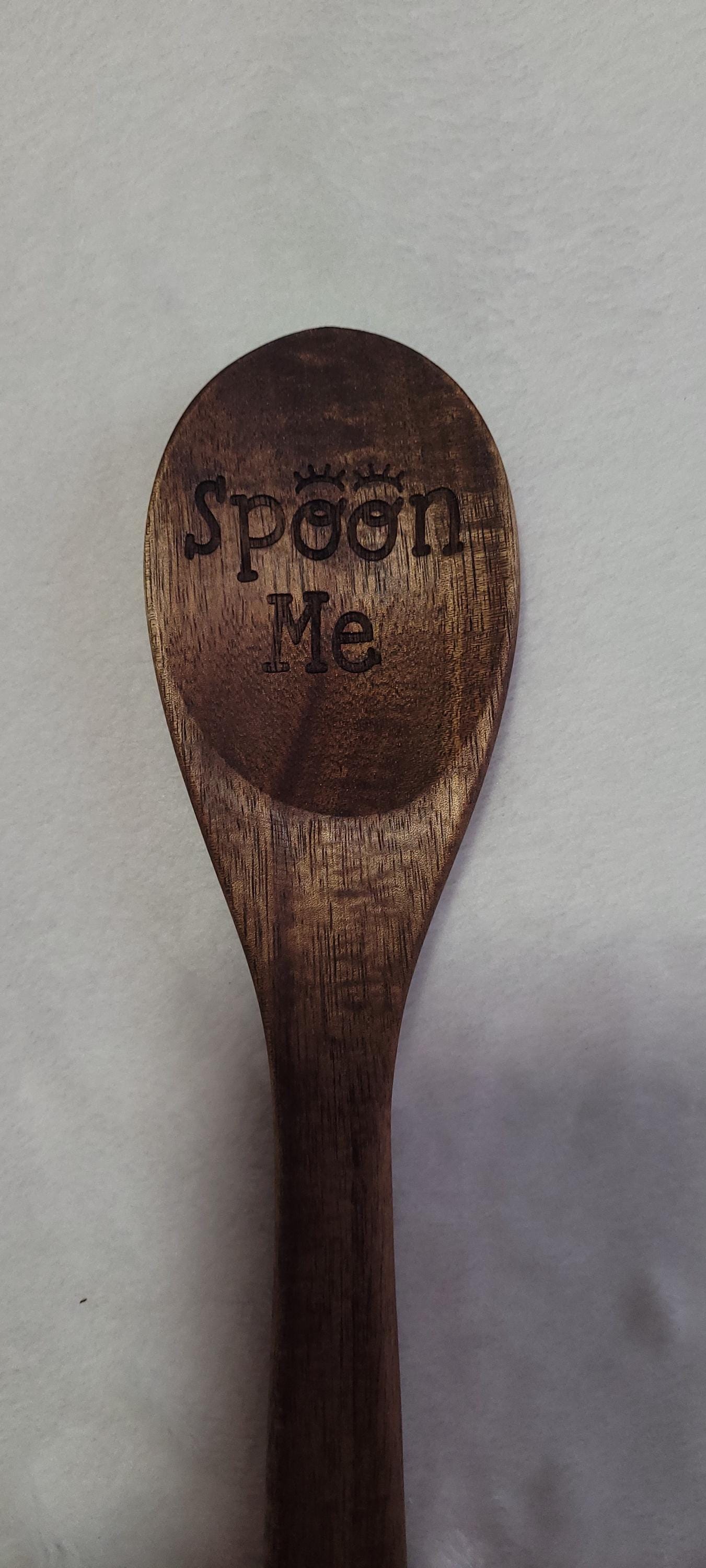 Custom Wooden Kitchen Spoon, Laser Engraved