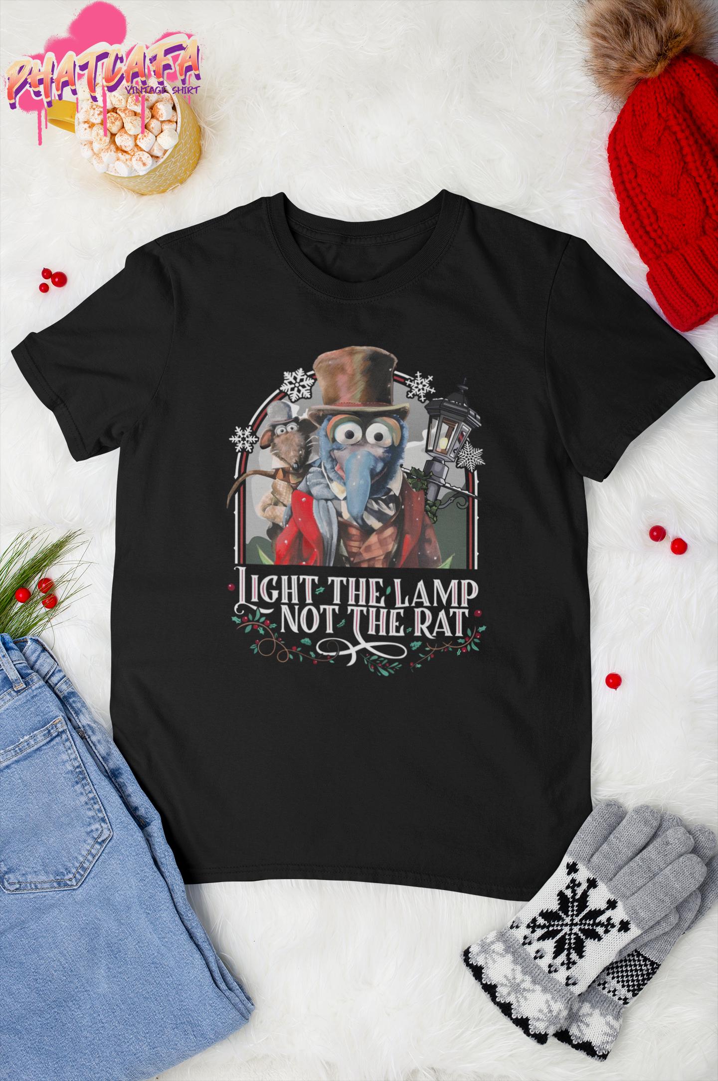 Light The Lamp Not The Rat T-Shirt, Xmas Party Shirt, Disneyland Holiday Shirt, WDW Magic Shirt, Disneyland Trip Shirt, Merry Christmas