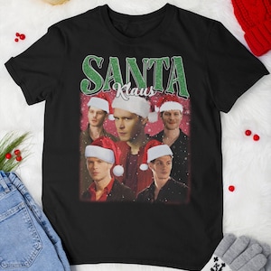 Santa Klaus Bootleg kerst vintage T-shirt, Niklaus Mikaelson-fans, Joseph Morgan-fans shirt, shirt Britse acteur, shirt kerstman