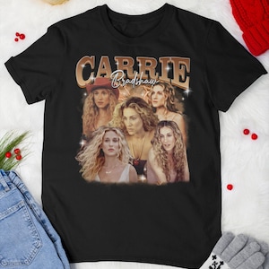 Carrie Bradshaw Bootleg Vintage T-Shirt, Movie-Inspired Retro Fan Gift, Caroline Marie &quot;Carrie&quot; Bradshaw, Carrie Bradshaw Fans Shirt