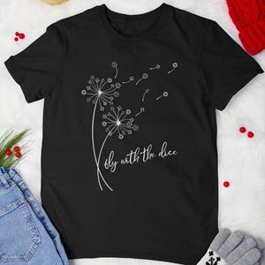 Dandelion D20 Vintage T-Shirt, Dungeon Master Shirt, Dandelion Flower Dice, Funny Dnd Apparel, Dnd Birthday Gift, D20 Sweater, Dnd Shirt