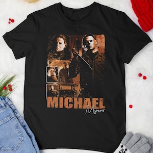 Michael Myers Vintage Shirt, Halloween Movie Horror, Slasher Bootleg Shirt, Scary Movie Villain Graphic Tee Gift, Halloween Costume Shirt