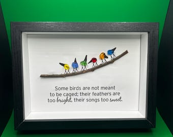 Seaglass Birds Art - Free Sprit Birds