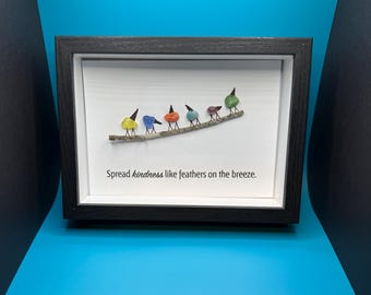 Seaglass Bird Art - Spread Kindness