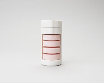 Glucose Tablet Holder - Diabetic Low Blood Sugar Quick Dispense Container | The Low Roller Mini - White
