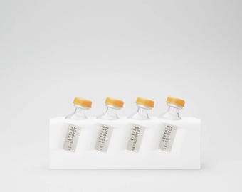 Organizador de estantes para refrigerador de insulina Novolog/Humalog – Diseño multisoporte de cuatro ranuras – Barra ultra resistente / El n.° 4 - Blanco