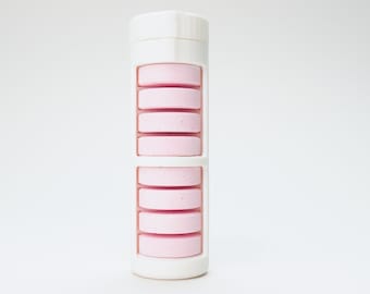 Glucose Tablet Holder - Diabetic Low Blood Sugar Quick Dispense Container | The Low Roller (8 Slot) - White
