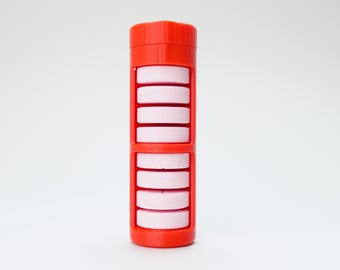 Glucose Tablet Holder - Diabetic Low Blood Sugar Quick Dispense Container | The Low Roller (8 Slot) - Red