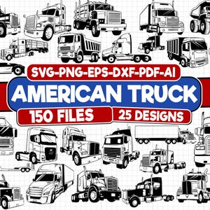 Semi Truck SVG, Truck Svg Bundle, Us Truck Driver Svg, Semi Truck PNG Bundle, Semi Truck Clipart, Semi Truck SVG Cut Files, Truck Driver svg