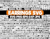 5000 Earrings SVG Bundle, Laser cut files earrings, 1000 Unique Designs , Earring Cricut Files, Mega Bundle, Digital File, Instant Download