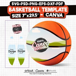 Taille 7, modèle de panneau de basket-ball Svg, modèle de panneau de basket-ball vierge, photo basket, modèle toile, modèle de panneau de basket-ball personnalisé