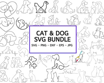 Cat and Dog SVG Clipart: Pet Owner Cut Files (Digital Download)