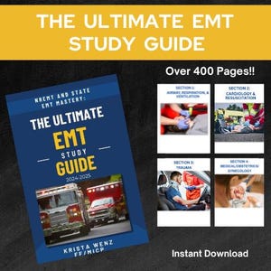 NREMT & Landes EMT Studienführer 2024-2025 | Master EMT Exam Prep mit Übungsfragen | Digitaler Zertifizierungsleitfaden