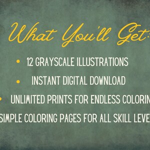 A summary slide listing benefits: instant download, unlimited prints, unique detailed designs, and tips for choosing materials.