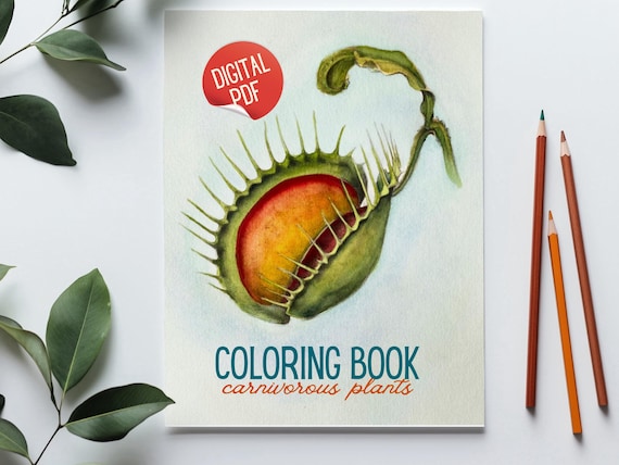 Carnivorous Plants Coloring Book: Grayscale Botanical Illustrations (PDF  Digital Download) - Etsy