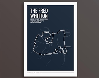Mapa rowerowa Fred Whitton Challenge: trasa Lakeland, wyraziste kolory