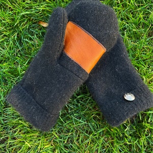 Black Enchanted Winter Whimsy Sweater Mittens- Great Yankee Swap gift