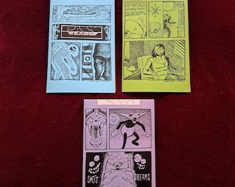 Palm Reader 2025 collection - folded color comic zines