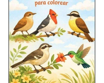 Fauna Pack x3 (Birds-Butterflies-Ants) - Coloring Book
