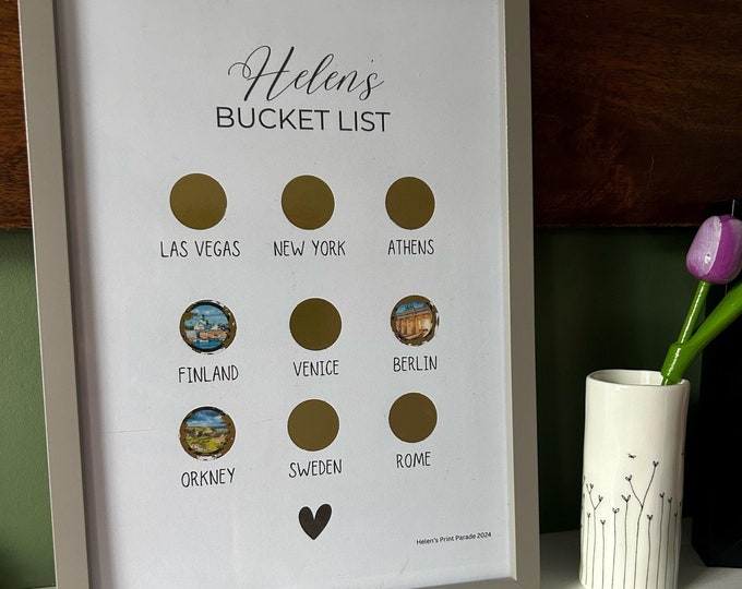Personalized Scratch Bucket List Print: Adventure Keepsake - Etsy UK