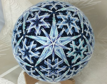 Pattern Snowflakes Japanese Temari Original Pattern by Barbara B. Suess