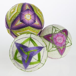 DIGITAL Temari Techniques, A Visual Guide to Making Japanese Embroidered Thread Balls, Digital Copy not printable image 3