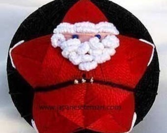 PATTERN Santa Star Japanese Temari Ornament by Barbara B. Suess