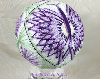 PATTERN - Butterflies Temari Original Pattern by Barbara B. Suess