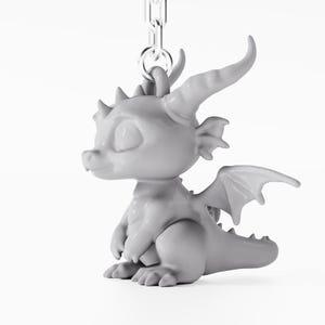 Drache Schlüsselanhänger Stl 3D Druckdatei - Süßer Baby Drache Stl 3D Druckdatei - Charm Anhänger Schmuck Schlüsselanhänger - kostenlos 3D gedruckte Modelle zu verkaufen
