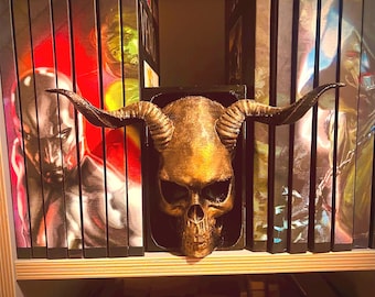 Skull Book Nook Stl file - 3D printing file