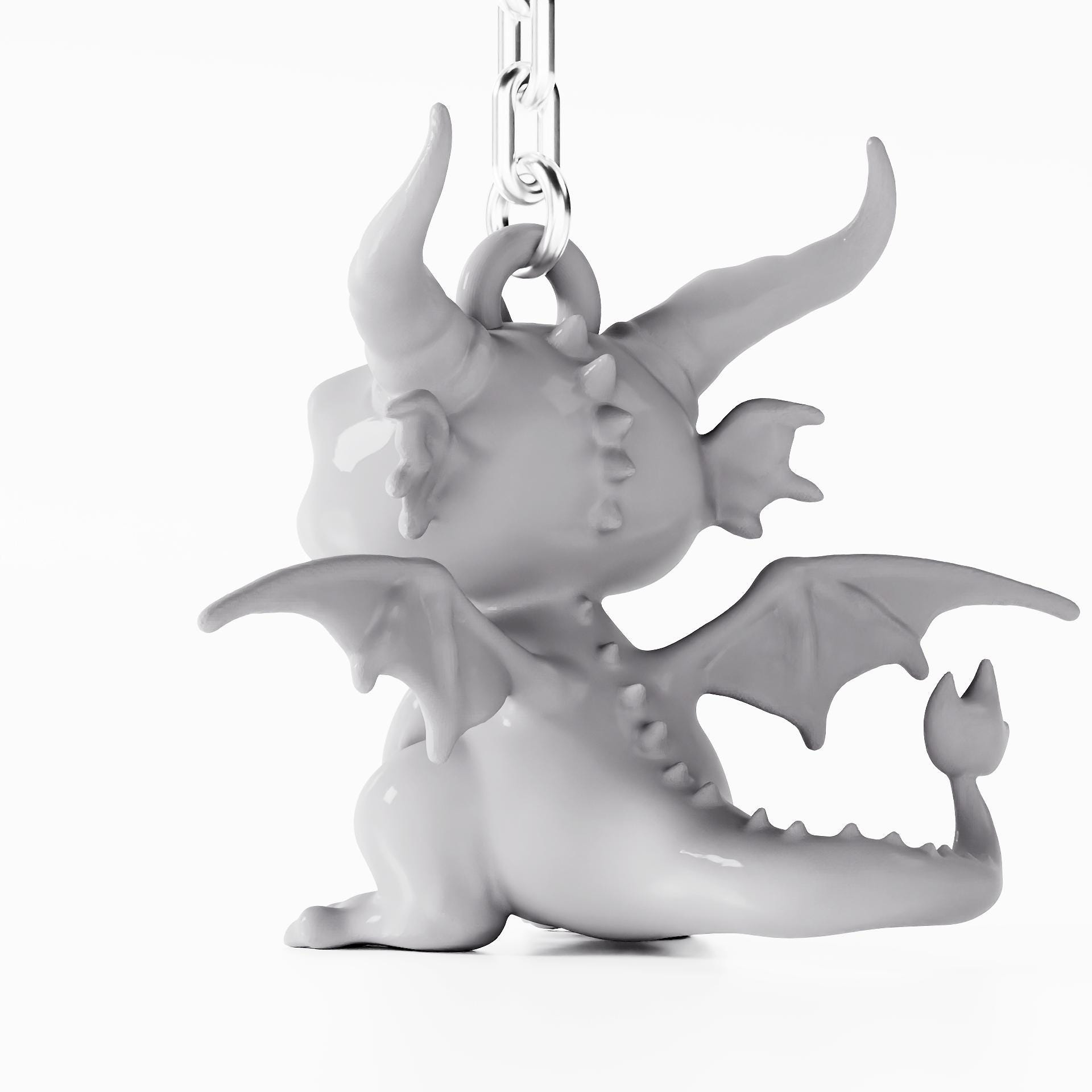 Dragon Keychain Stl 3d Printing File - Cute Baby Dragon Stl 3D File ...