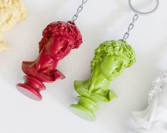 Michelangelo Statue Keyring Keychain 3D Printing STL File