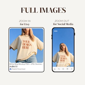 Gildan 5000 Natural Shirt Mockup | Minimalist Apparel Clean Editorial TShirt PSD + JPG (Digital Download) image 4