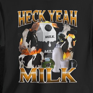 Lactosetolerant grappig meme-shirt, melkshirt, lactose-intolerantie ironisch T-shirt, gen Z humor, hilarische koe graphic tee cadeau, bootleg-T-shirt