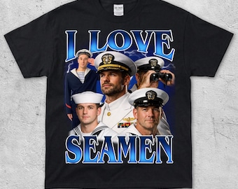 I Love Seamen Vintage Naval Humor Shirt, Retro Sea Captain Tee