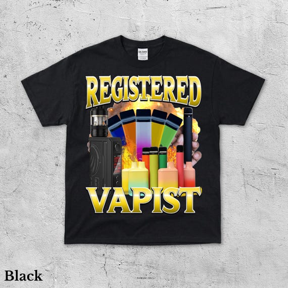 Funny Vaping Meme T-Shirt, Bootleg Graphic Vape Shirt, Unhinged Cursed  Smoking Tee, Oddly Specific Vape Gift, Gen Z Present, Vaporizer Art