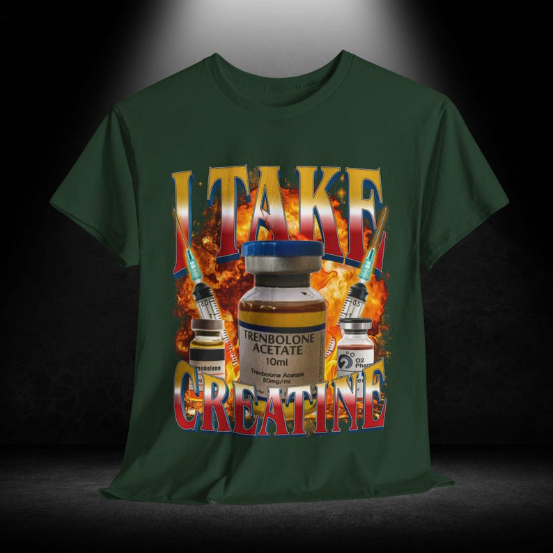 I Take Creatine Unisex Tee, Funny Gym Meme Tshirt, Steroid Out of Pocket, Workout Shirt, Fitness Apparel, Exercise Top, Bodybuilding