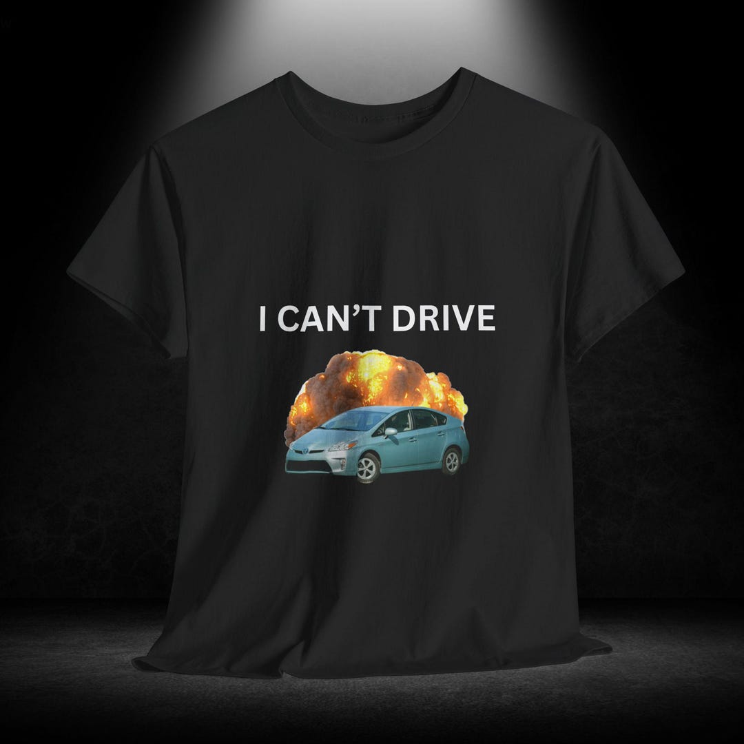 Funny Prius Shirt: Casual Fit, Humorous Car Lover Tee