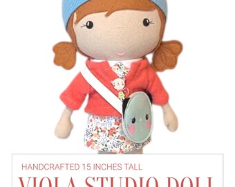 STUDIO DOLL -  Handcrafted Viola Studio Girl Doll