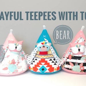 TEEPEE OWL Playful Pillow with Owl, Plush, Toy, Nursery, Decor, Gift image 5