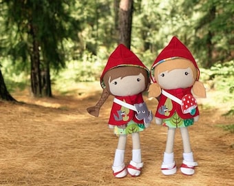 STUDIO DOLL -  Handcrafted Red Riding Hood Viola Studio Doll Custom Made