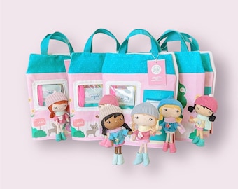 PLAYHOUSE TOTE - Travel Playset with Pocket Studio Doll and Friend