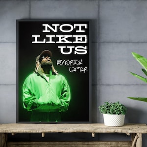 Kendrick Lamar NOT LIKE US Radiant Poster
