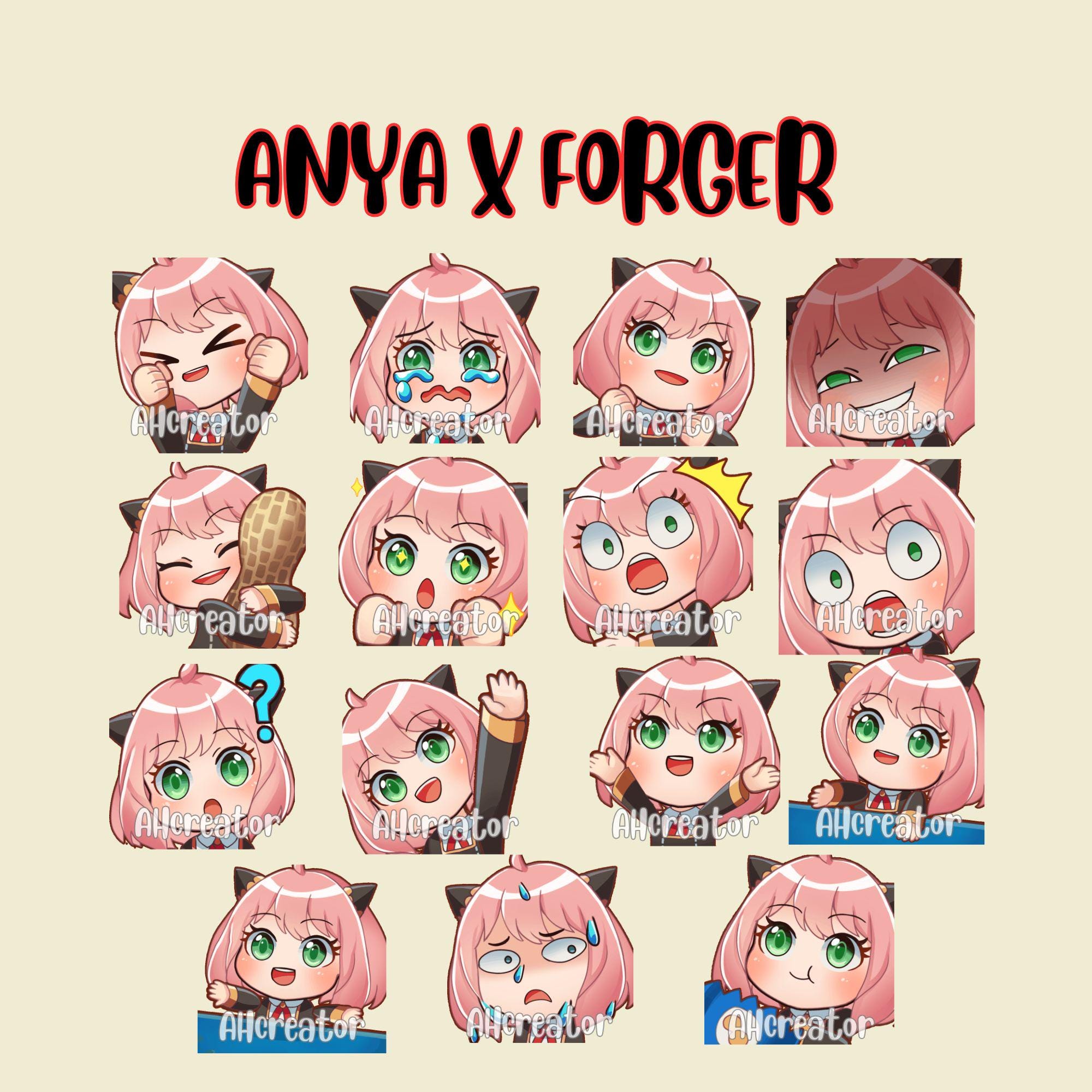 Anya Emotes - Etsy