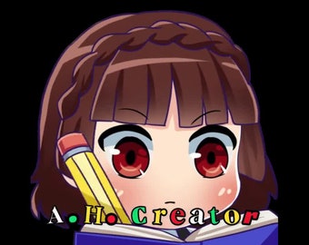 Animated Twitch Emote » ''MakotoNote'' » Emotes for Twitch | Persona5 Emotes, Funny Emotes, Laughing Emotes, Anime Emotes | Instant Download