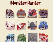 12 Animated Twitch Emote » ''Monster Hunter '' » Emotes for Twitch | Cute Emotes, Funny Emotes, Game Emotes | Instant Download