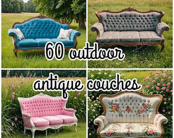 60 antique couch outdoor digital backdrops