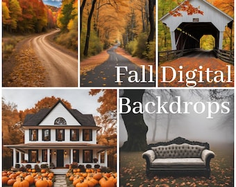 Fall Digital Backdrops