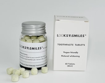 Natuurlijke tandenbleektabletten/tandpasta zonder fluoride