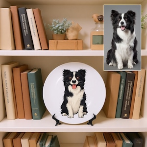 Custom Memorial Dog Decorative Plate – Personalized Gift, Unique Wall Art & Home Decor